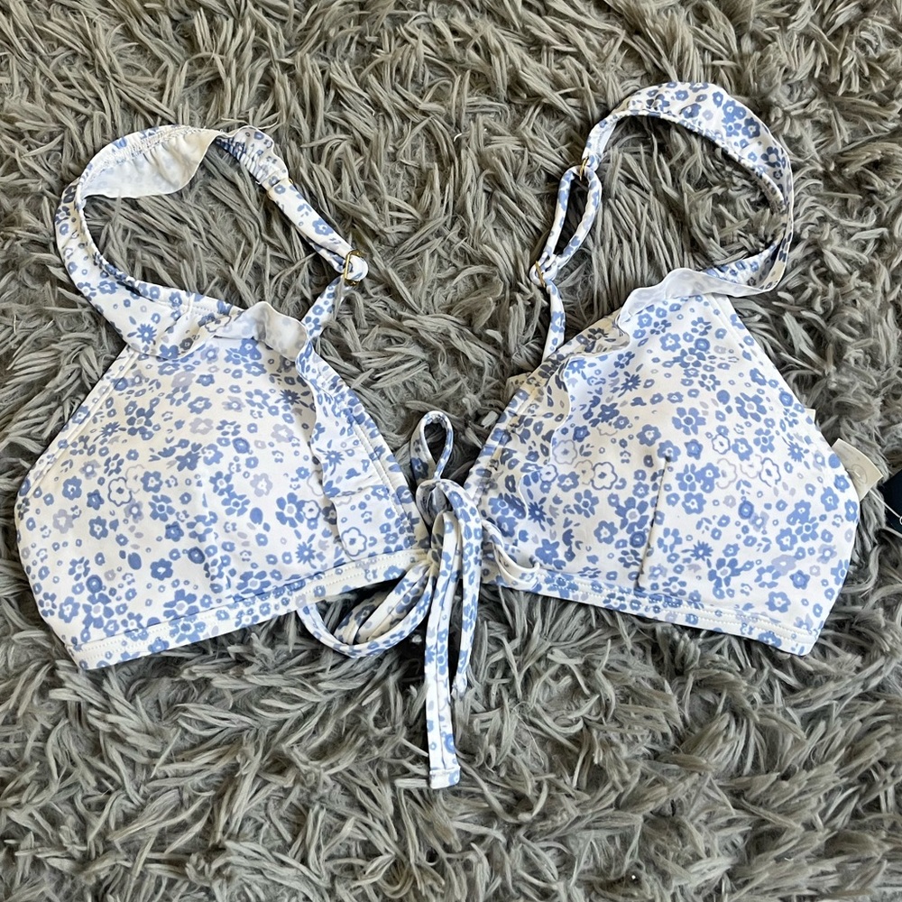 Floral bikini top